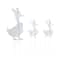 Glitzhome® Set of 3 Easter Metal Duck Family Yard Stake